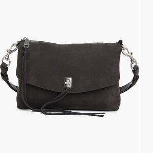 Rebecca Minkoff Black Shoulder Bag with Flap Closure
